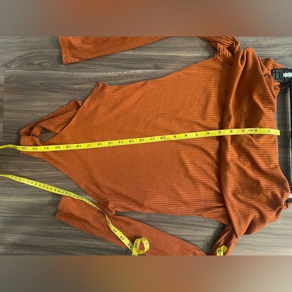 Wasabi + Mint Rust Ribbed Bodysuit - Picture 4 of 4